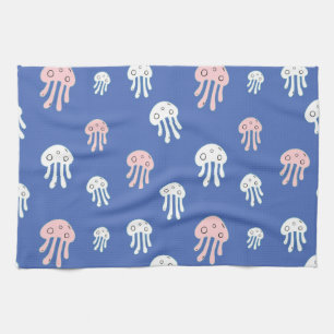 Deep Sea Jellyfish Ocean Glow 🌊 Tea Towel