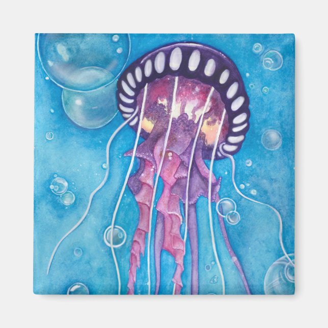 Deep Sea Medusa Magnet (Front)