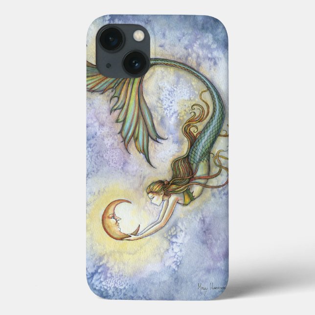 Deep Sea Moon Mermaid Fantasy Art Case-Mate iPhone Case (Back)