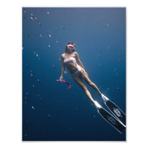 Deep sea ocean diving photograph