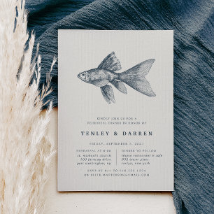 Deep Sea   Rehearsal Dinner Invitation