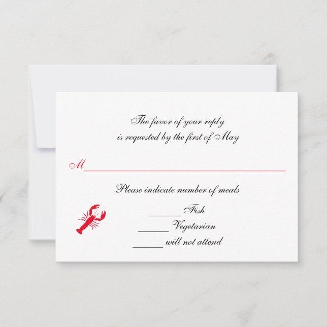 "Deep Sea" RSVP/Reply Cards (Front)