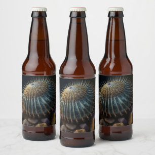 Deep Sea Urchin Beer Bottle Label