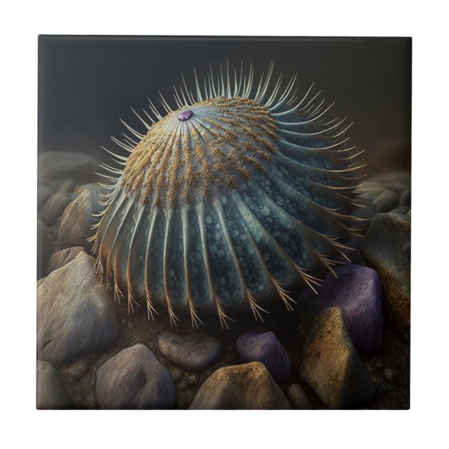 Deep Sea Urchin Tile (Front)