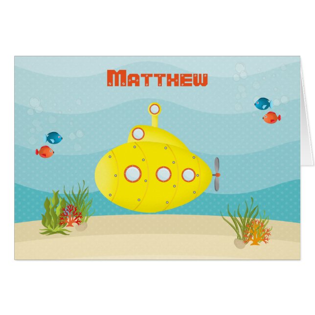 Deep Sea Yellow Submarine (Front Horizontal)