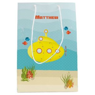 Deep Sea Yellow Submarine Medium Gift Bag