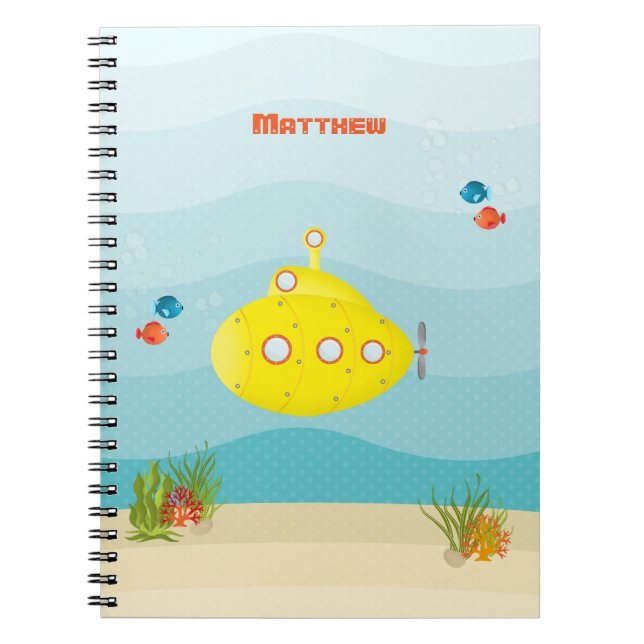 Deep Sea Yellow Submarine Notebook (Front)