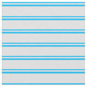 Deep Sky Blue and Lavender Coloured Lines Fabric