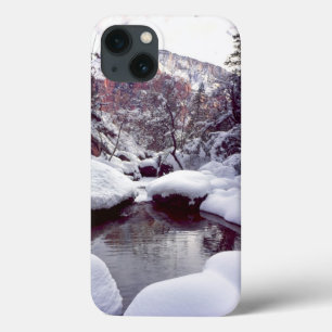 Deep snow at Middle Emerald Pools iPhone 13 Case