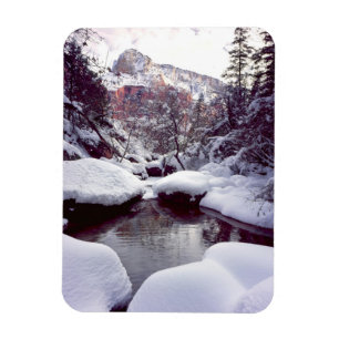 Deep snow at Middle Emerald Pools Magnet