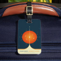 Deep Space Atomic Clock Poster, Orange Version.