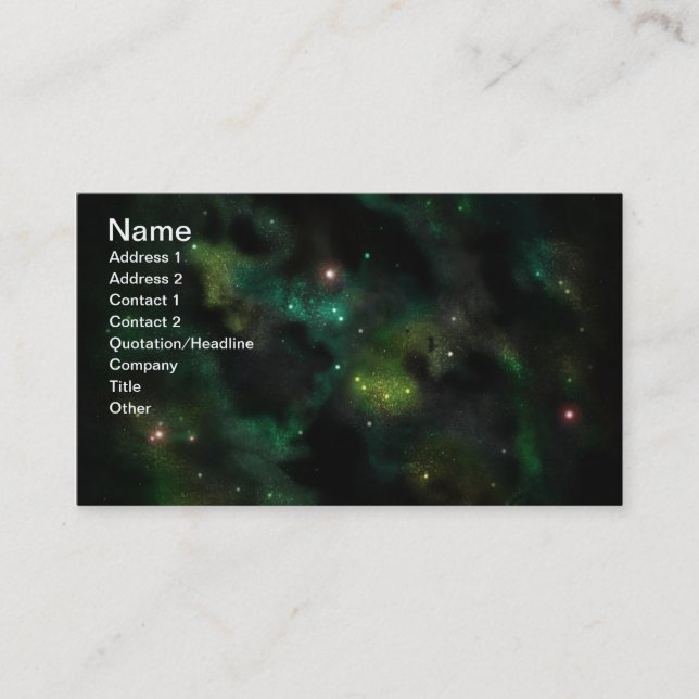 Deep Space Business Cards (Front)