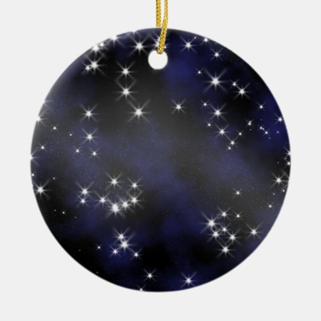 Deep Space Collectable - Personalise Ceramic Tree Decoration (Front)