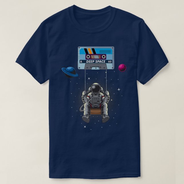 Deep Space Mitape Galay Study Astronaut  T-Shirt (Design Front)