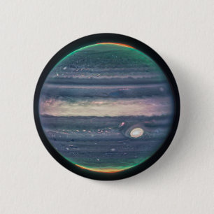 Deep Space Planet Galaxy Round Button