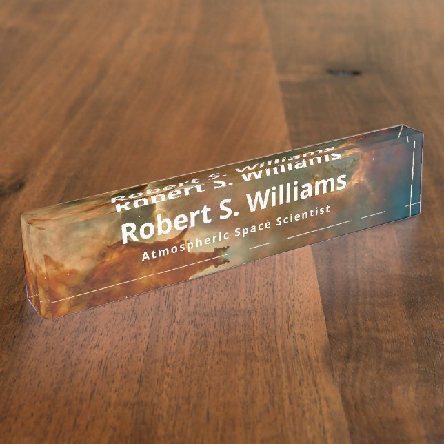 Deep Space Professional Nameplate (Side)