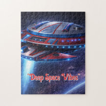 Deep Space Vibes Futuristic Spacecraft Puzzle 