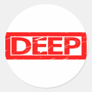 Deep Stamp Classic Round Sticker