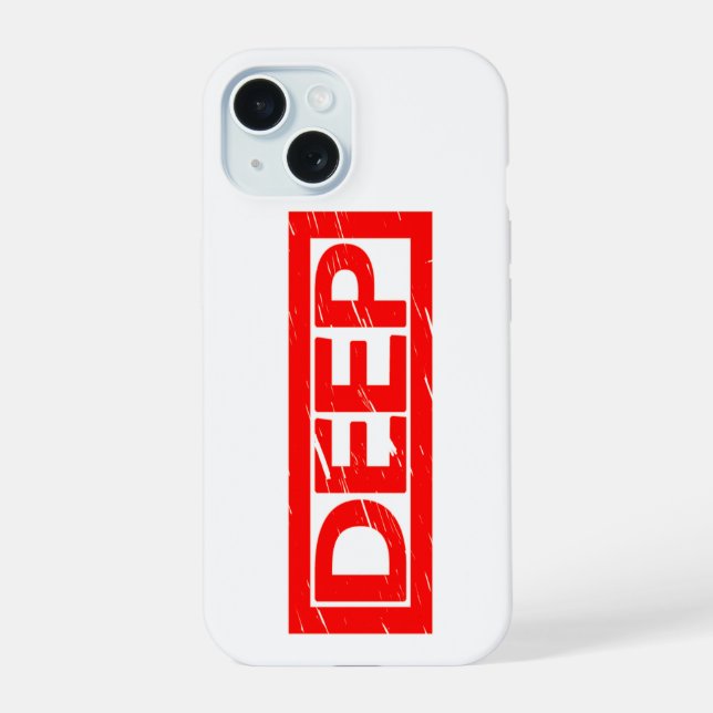 Deep Stamp iPhone 15 Case (Back)
