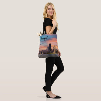 Deep Sunset Chicago Tote Bag
