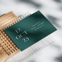 Deep Teal Green Wedding | Elegant Garden Photo