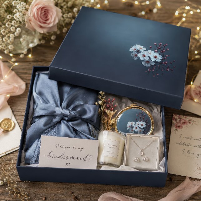 Deep Teal Minimalist Sakura Pink Bud Tissue Paper (Creator Uploaded)