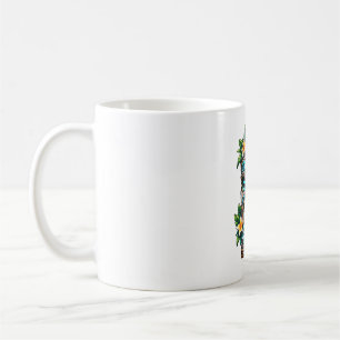 Deep Teal Reef Tiki Coffee Mug