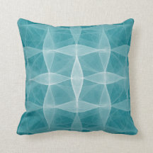 Deep Teal Woven Pattern Lumbar n Throw Pillows