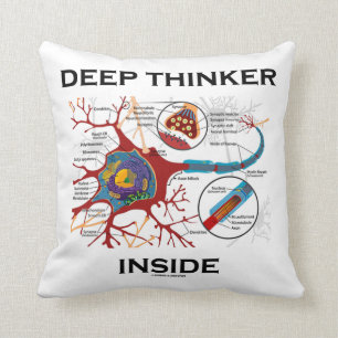 Deep Thinker Inside (Neuron Synapse) Cushion