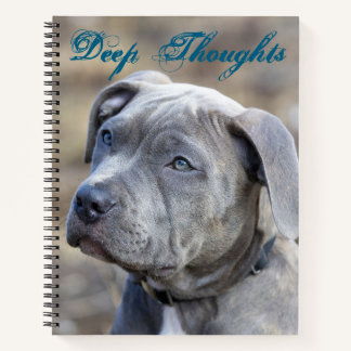Deep Thoughts full size notebook - customisable 
