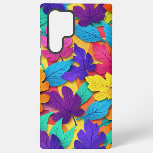 Deep Toned Oak Leaves Colourful Autumn Pattern Samsung Galaxy Case