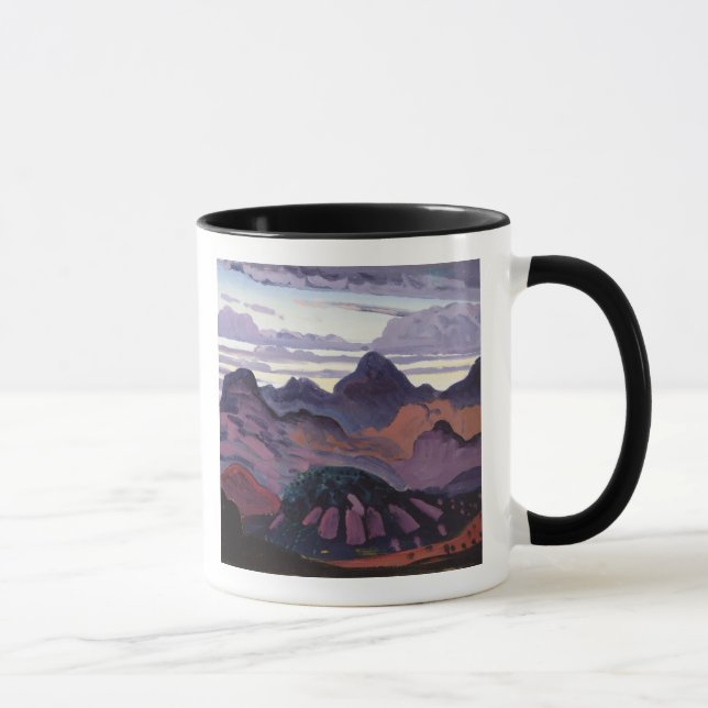 Deep Twilight, Pyrenees, c.1912-13 (oil on panel) Mug (Right)