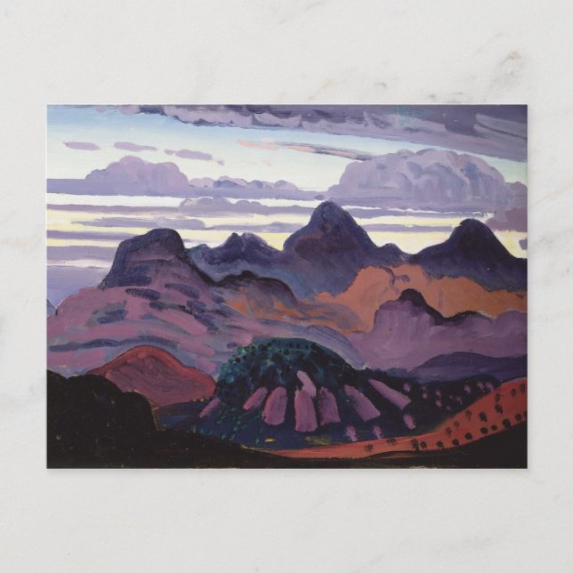Deep Twilight, Pyrenees, c.1912-13 (oil on panel) Postcard (Front)