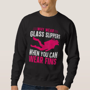 Deep Underwater Snorkeler Scuba Diving Snorkelling Sweatshirt