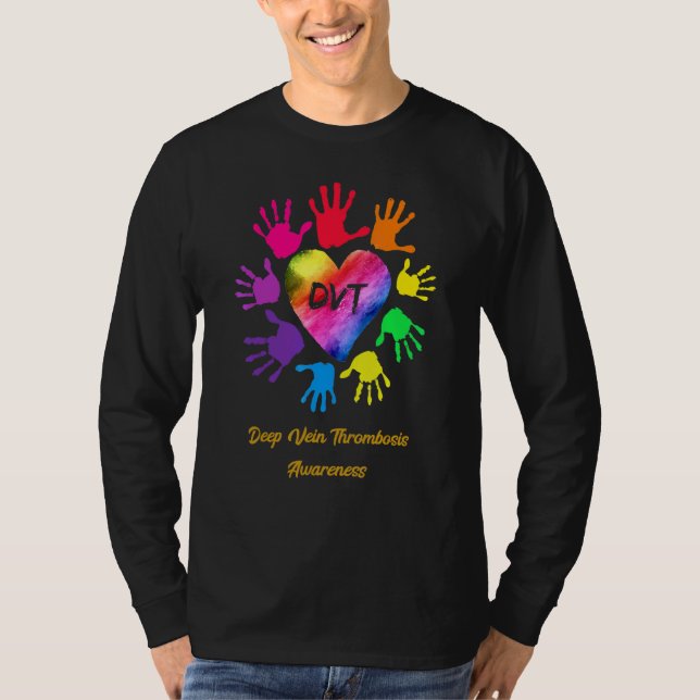 Deep Vein Thrombosis Awareness Hands T-Shirt (Front)