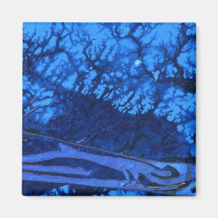 "Deep Water #3" Abstract Art Magnet