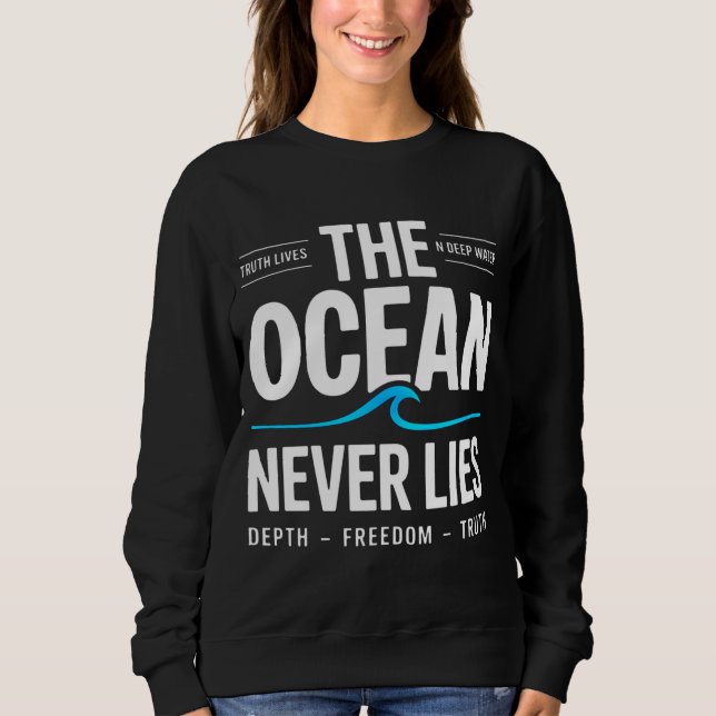 Deep Water Surfer Gift for women Sweatshirt (Front)