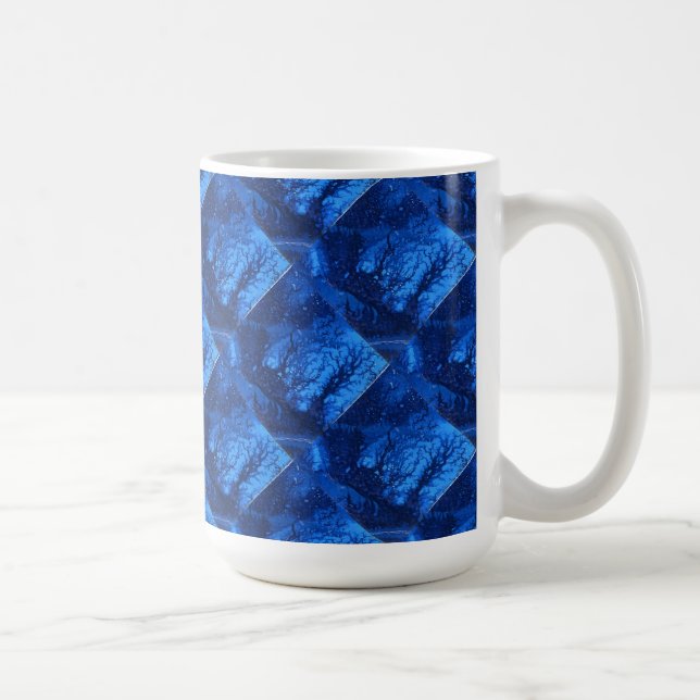 "Deep Waters #6 Tiled" Abstract Design Mug (Right)