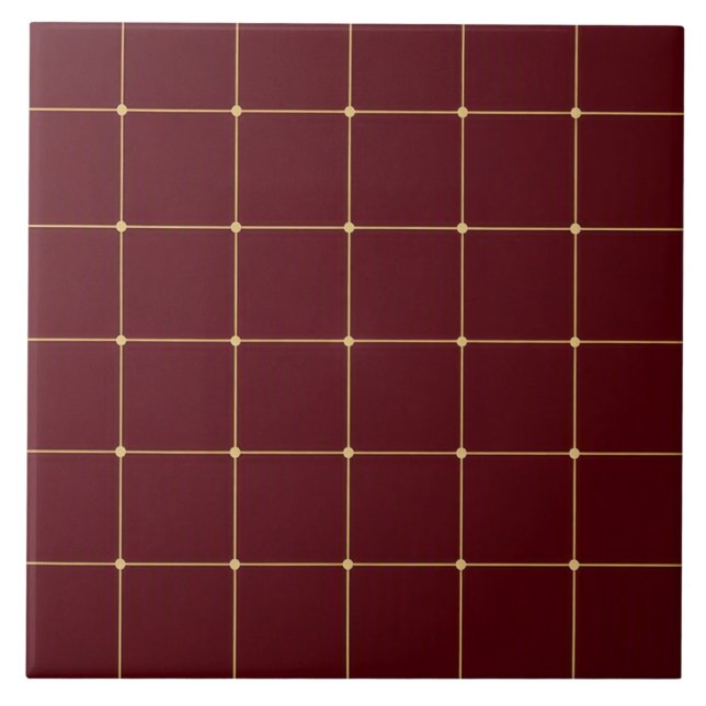 Deep Wine Linear Luxe Tile (Front)