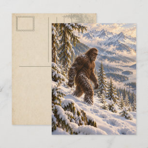 Deep Winter Bigfoot Postcard