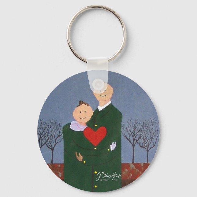 Deep Within My Heart Key Ring (Front)