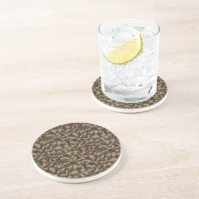 Deep Wood Camouflage Coaster (Side)