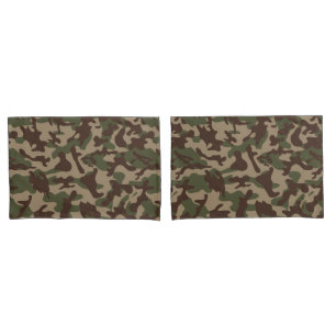 Deep Wood Camouflage  Pillowcase