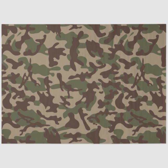 Deep Wood Camouflage Tissue Paper (Front)