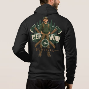 Deep Wood Survival Biker Outdoor Hoodie