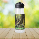 Deep Woods Forest Bathing Water Bottle<br><div class="desc">Stay quenched wherever you go with this clear,  plastic water bottle that features the photo image of a hiking trail in a deep forest along with the words "Forest Bathing" in green letters. Select your water bottle size and colour. NOTE: Design not optimised for Kid's water bottle style.</div>