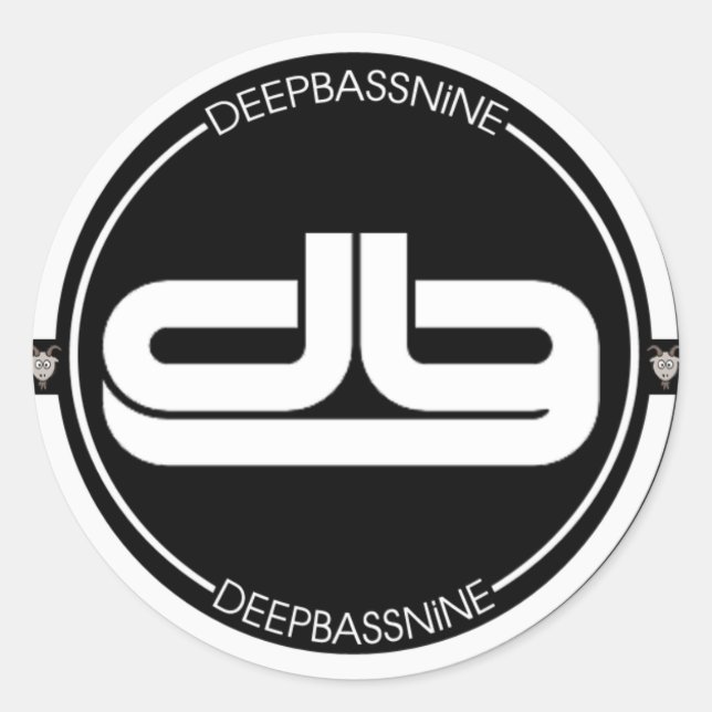 DEEPBASSNiNE Logo Sticker (Front)