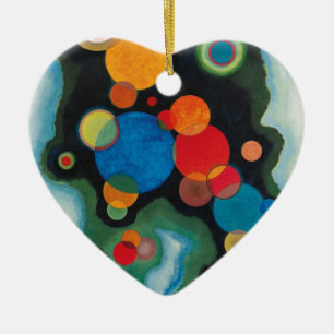 Deepened Impulse Abstract Oil on Canvas Kandinsky Ceramic Tree Decoration
