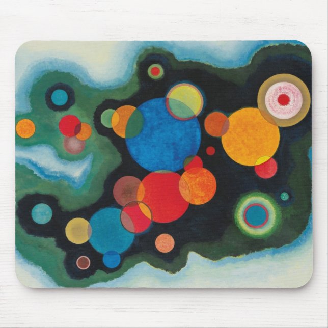 Deepened Impulse Abstract Oil on Canvas Kandinsky Mouse Pad (Front)