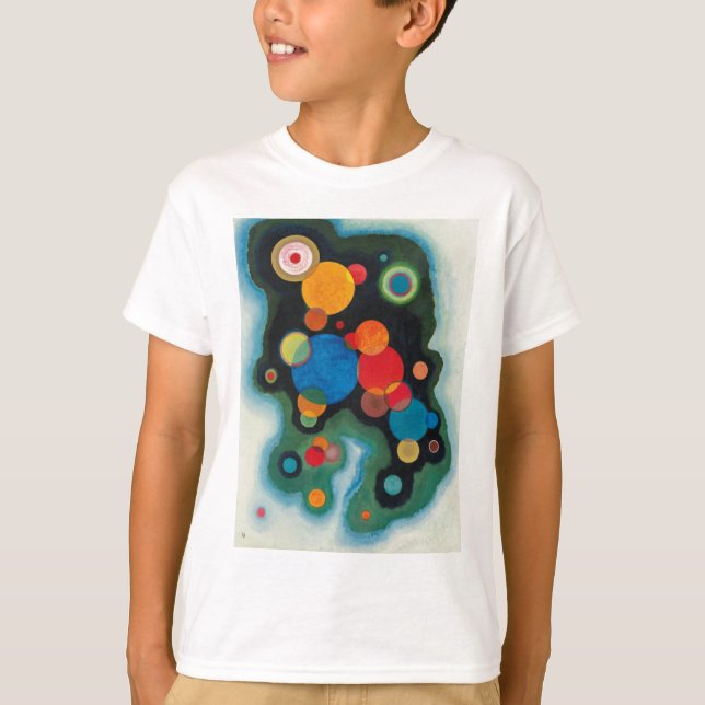 Deepened Impulse Abstract Oil on Canvas Kandinsky T-Shirt (Front)